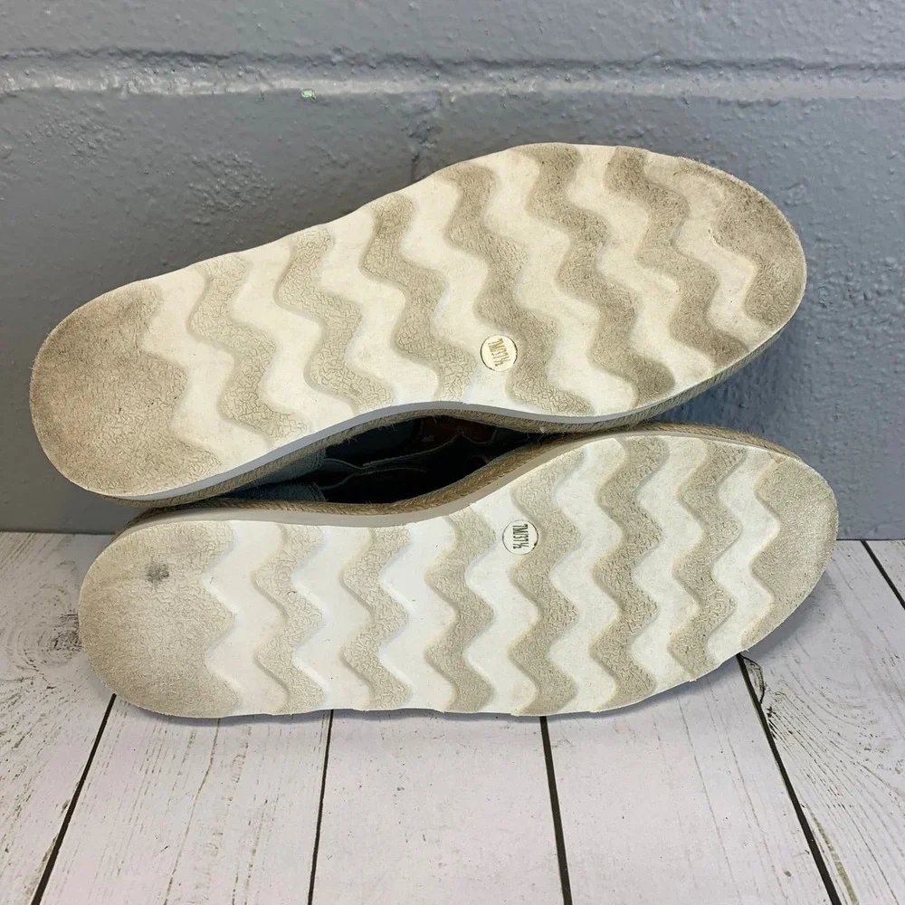 Lucky Brand Jenife Espadrille Flats Suede Sage Grey Women's Size 7